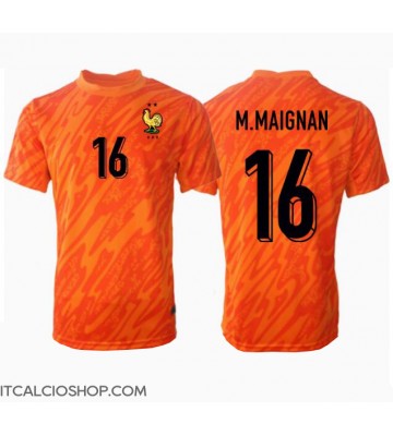 Francia Mike Maignan #16 Portiere Seconda Maglia Europei 2024 Manica Corta